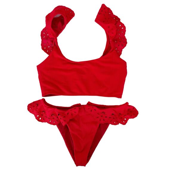 Beach Riot Red Bikini Set - Picture 1 of 9